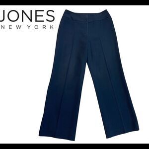 Jones New York essentials black work career lined dress pant trousers 6
